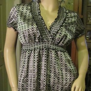 SO Wear it Declare it Black & Silvery Top L